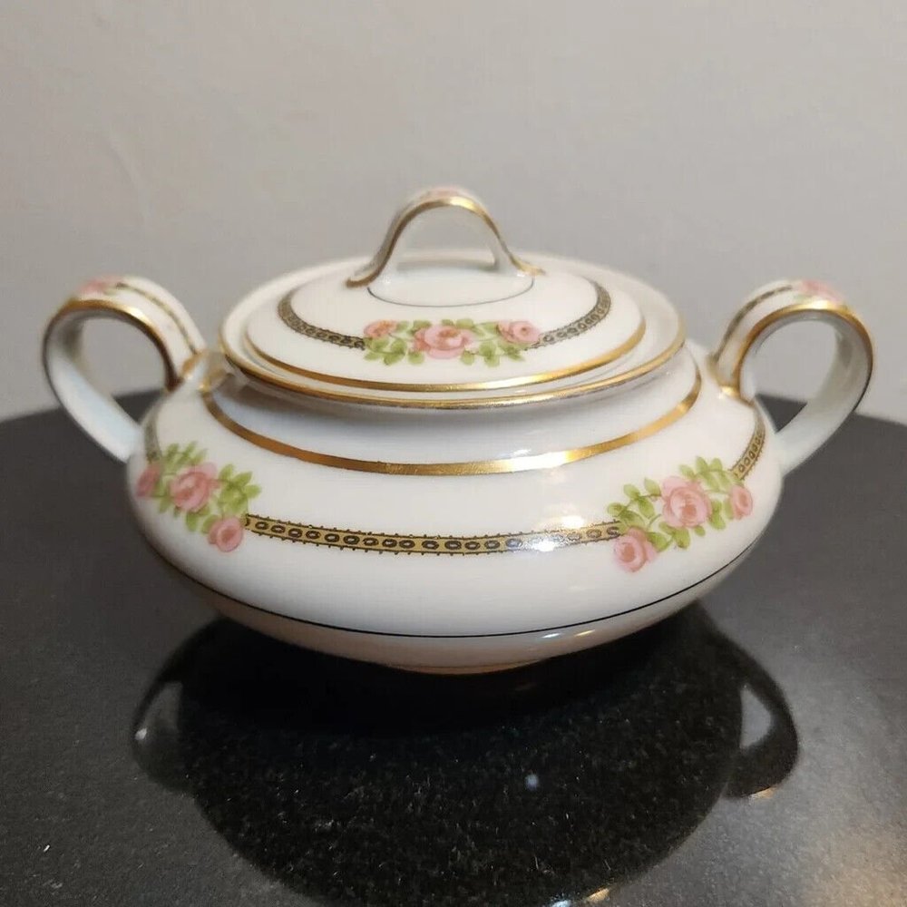 Antique Theodore Haviland Limoges France Sugar Bowl 1903 Schleiger 636/Richmond